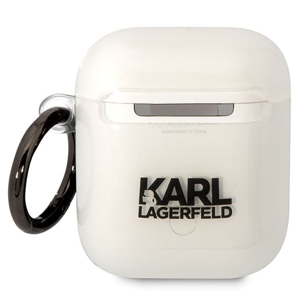 

Karl Lagerfeld KLA2HNIKTCT AirPods 1/2 cover transparent Karl`s Head