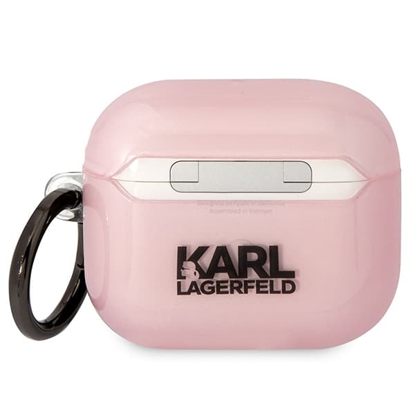 

Karl Lagerfeld KLA3HNCHTCP Airpods 3 cover różowy/pink Ikonik Choupette
