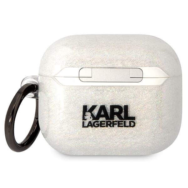 

Karl Lagerfeld KLA3HNKCTGT Airpods 3 cover transparent Gliter Karl&Choupette