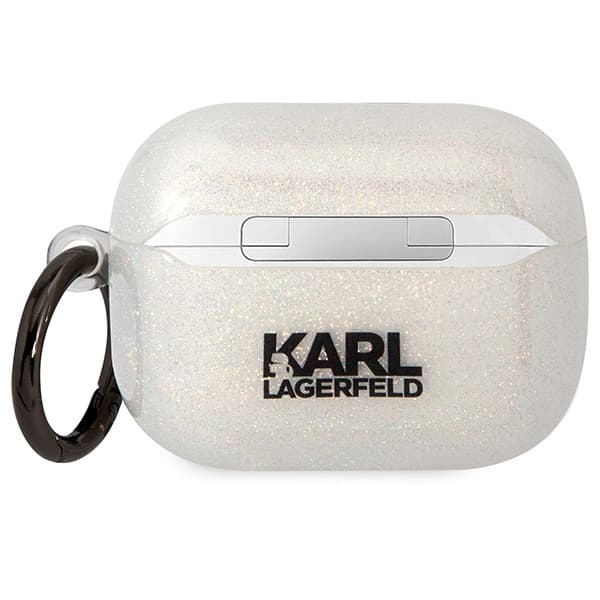 

Karl Lagerfeld KLAPHNKCTGT Airpods Pro cover transparent Gliter Karl&Choupette