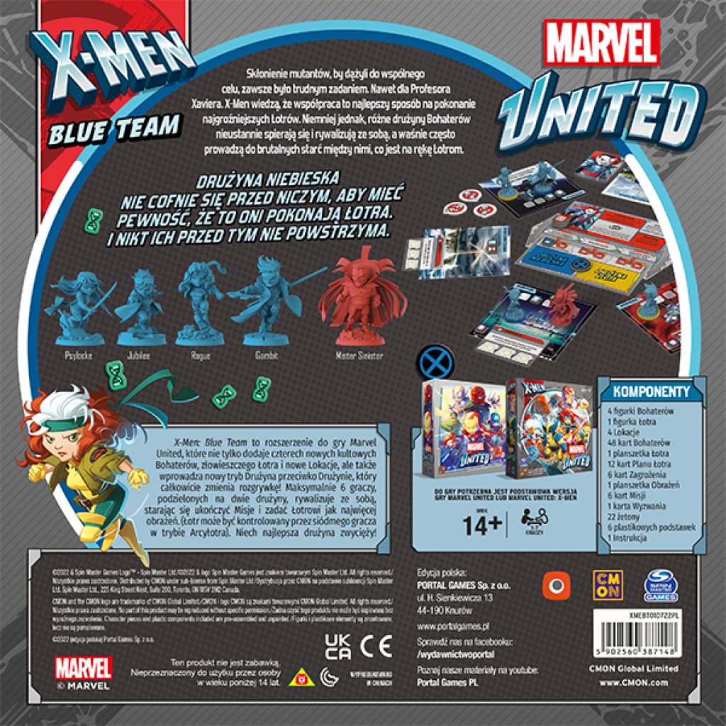 

GRA MARVEL UNITED X-MEN: BLUE TEAM dodatek - PORTAL GAMES
