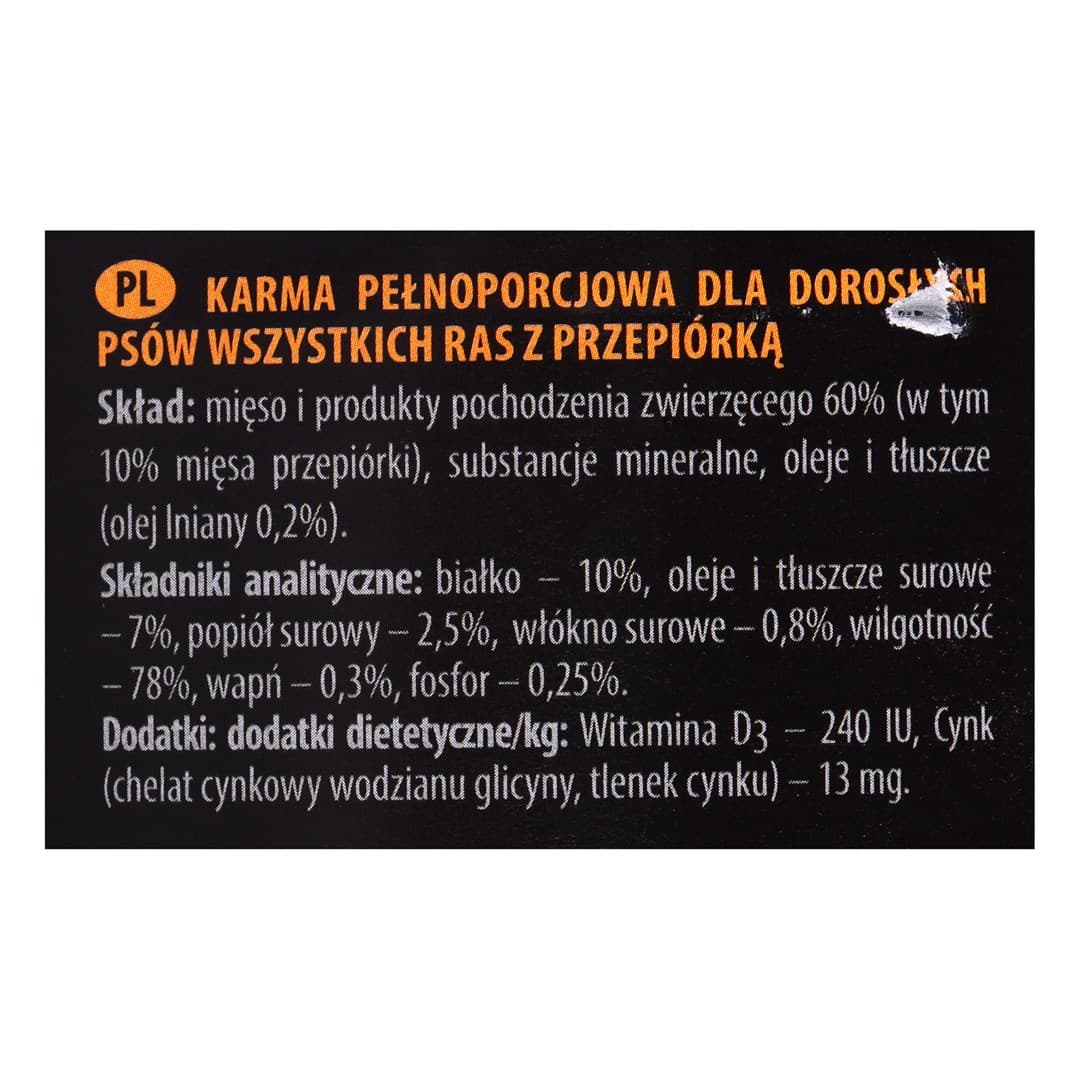 

DOLINA NOTECI Piper Animals z przepiórką - mokra karma dla psa - 800g