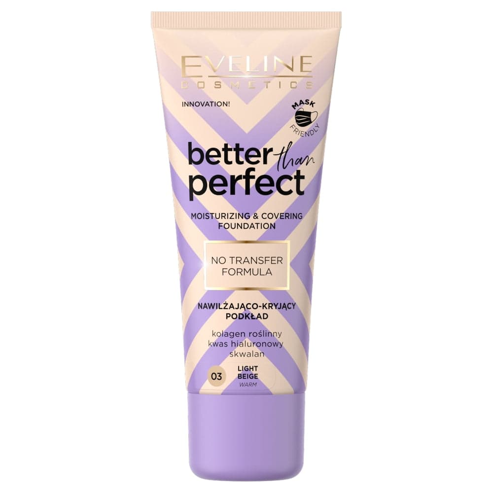 

Eveline Better Than Perfect Podkład nawilżająco-kryjący nr 03 Light Beige 30ml