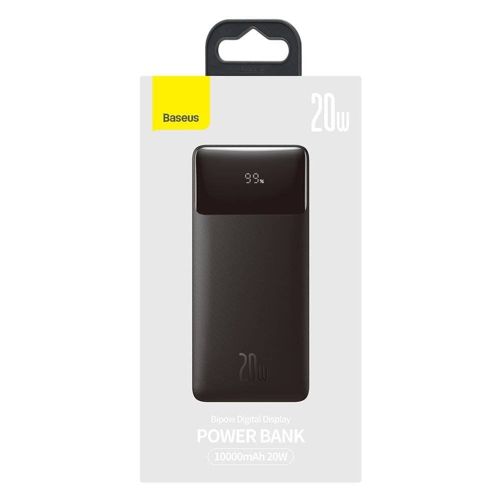 

Powerbank Baseus Bipow 10000mAh, 2xUSB, USB-C, 20W (czarny)