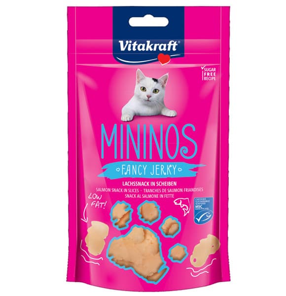 

VITAKRAFT MININOS FANCY JERKY przysmak z łososiem dla kota 40g