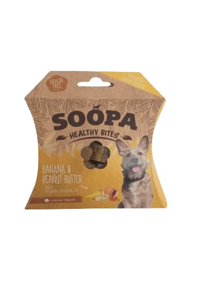 

SOOPA Healthy BITES Banana & Peanut Butter (banan i masło orzechowe) 50g, Banan i masło orzechowe) 50
