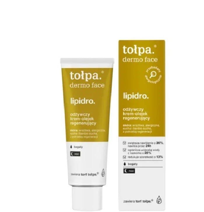 

TOŁPA LIPIDRO Krem - Olejek, odżywczo regenerujący na noc 40 ml