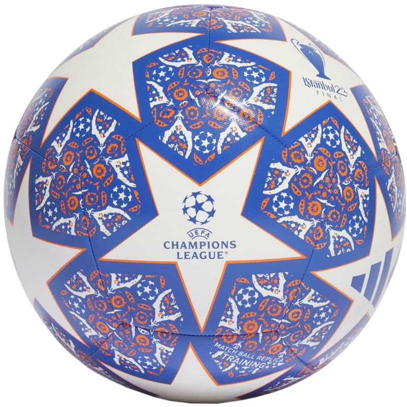 

Piłka adidas UCL Training Istanbul (kolor Biały. Niebieski. Pomarańczowy, rozmiar 5)