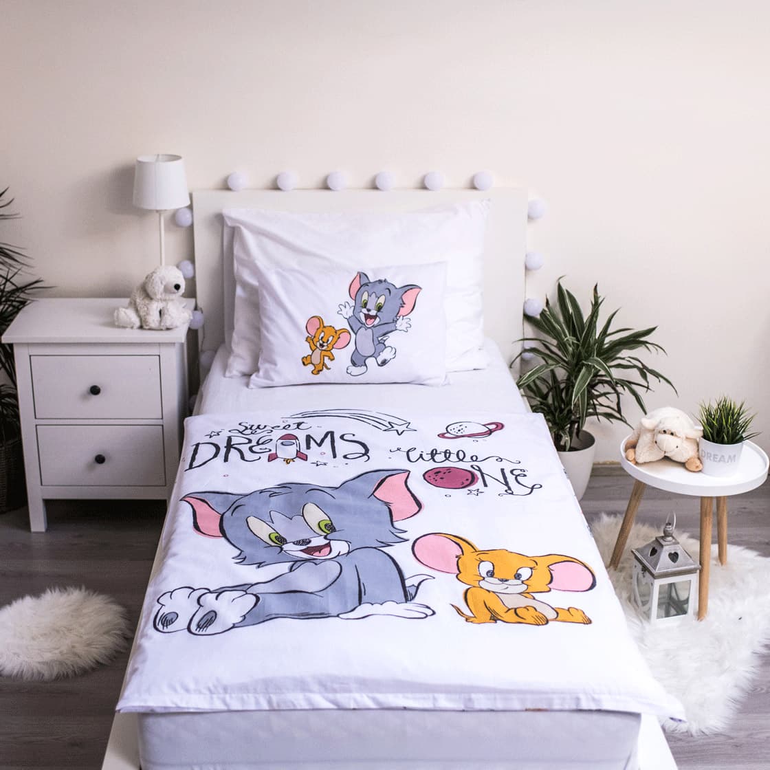 

Pościel bawełna 100x135 + 40x60 Tom i Jerry kids