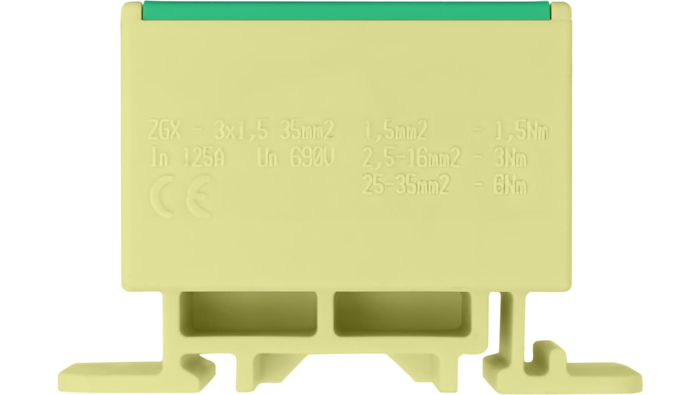 

Złączka szynowa 3-torowa 35mm2 żółto/zielona ZGX-3X35 żółto/zielona ENE-00183