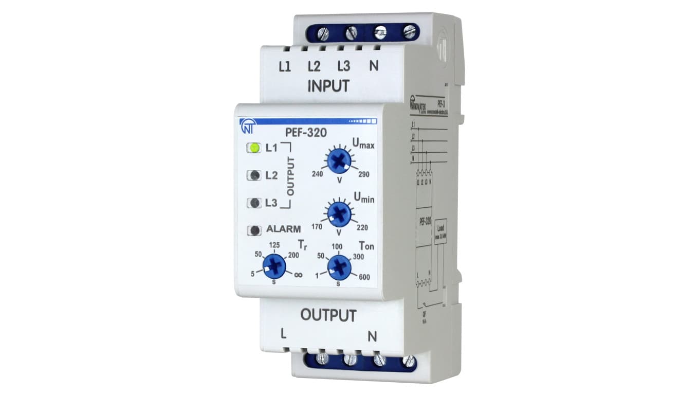 

Automatyczny przełącznik faz 16A 230V AC PEF-320