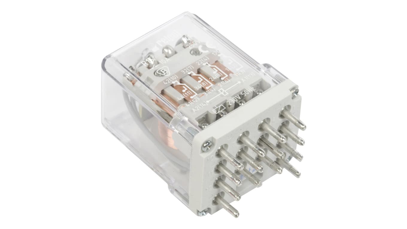 

Przekaźnik przemysłowy 4P 10A 230V AC R15-2014-23-3230 862846