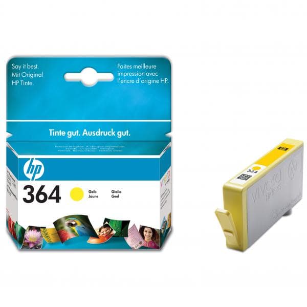 

HP oryginalny ink / tusz CB320EE, HP 364, yellow, blistr, 300s, HP Photosmart B8550, C5380, D5460