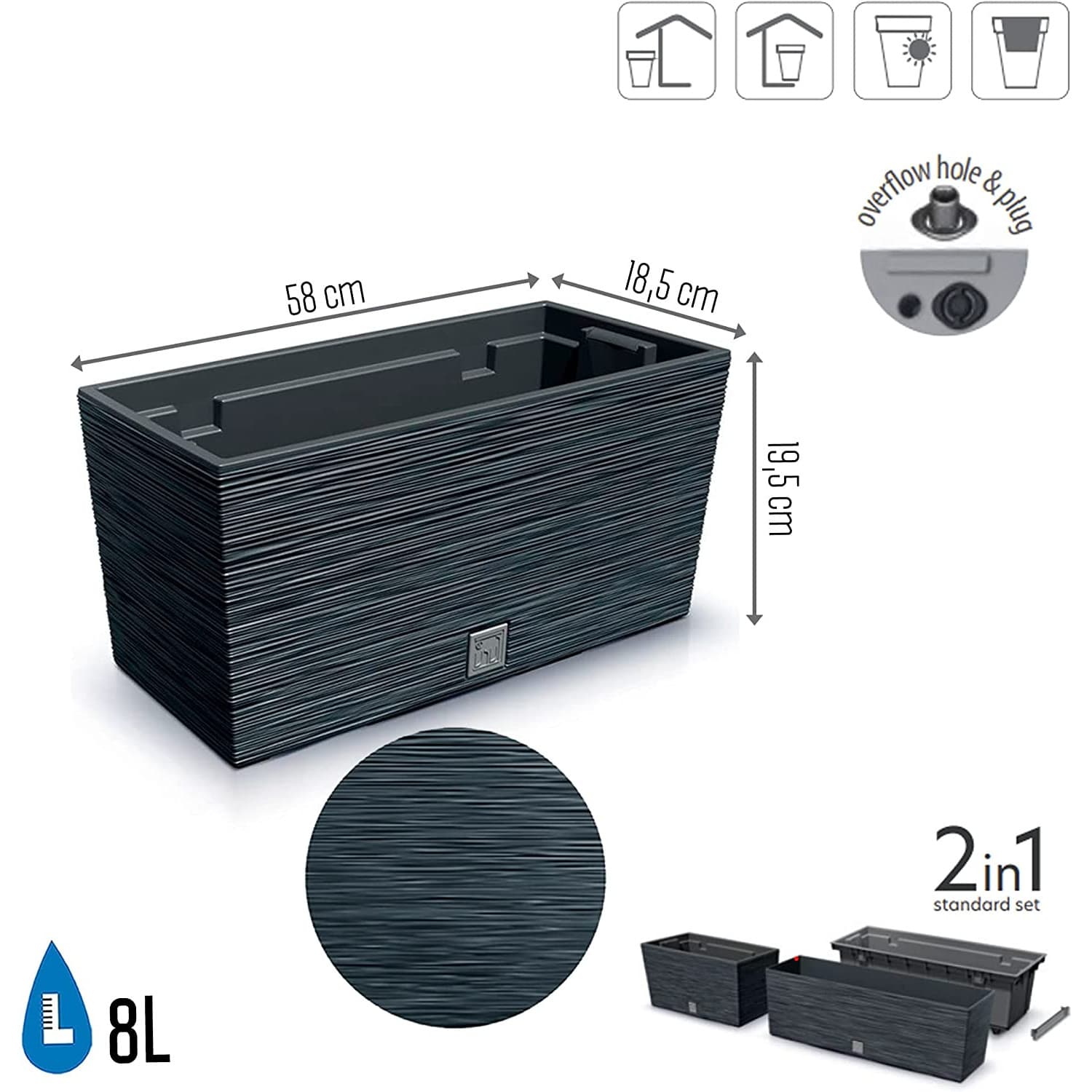

Skrzynka FURU CASE - antracytowy