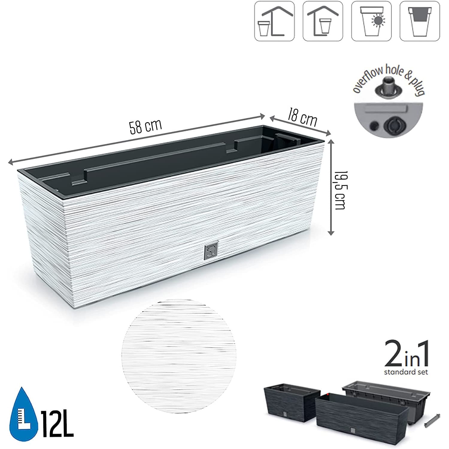 

Skrzynka FURU CASE - biały