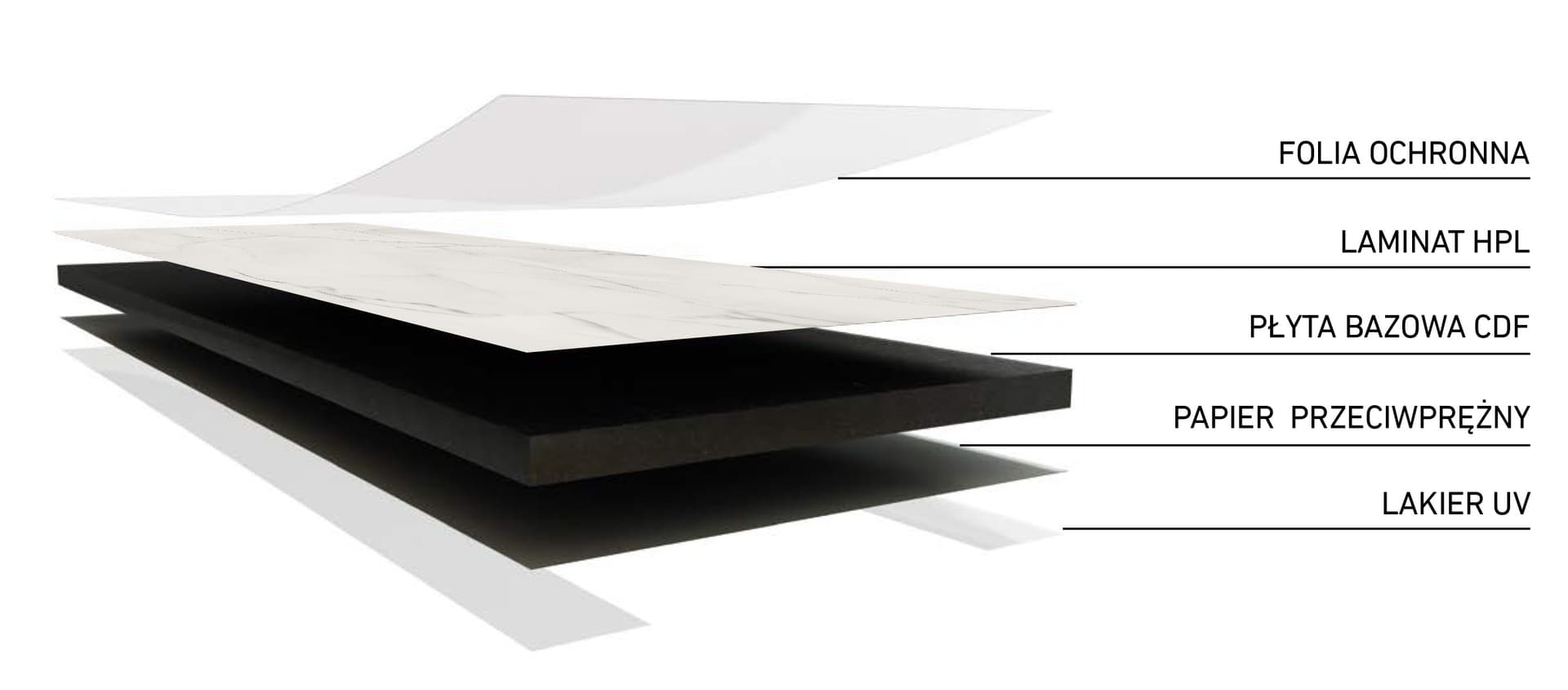 

Blat biurka uniwersalny 120x60x1,2cm Marmur Gelato