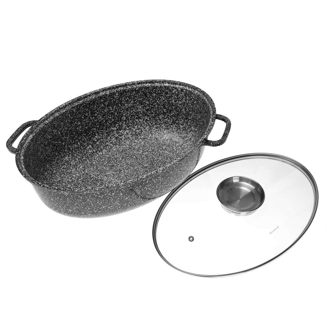 

BRYTFANNA CERAMICZNA 38cm Z POKRYWĄ KLAUSBERG KB-7366