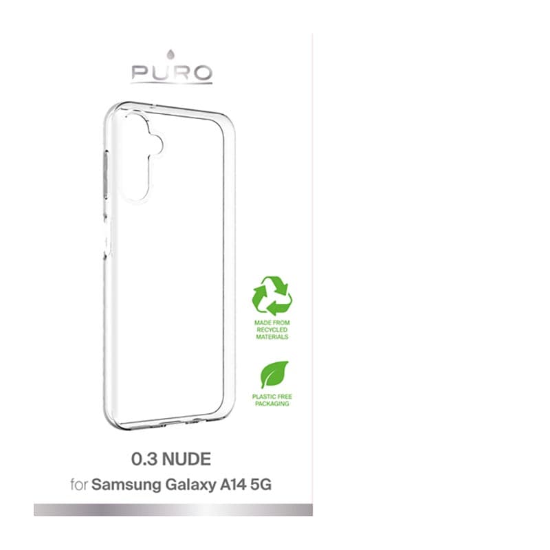 

PURO 0.3 Nude - Etui ekologiczne Samsung Galaxy A14 5G (przezroczysty)