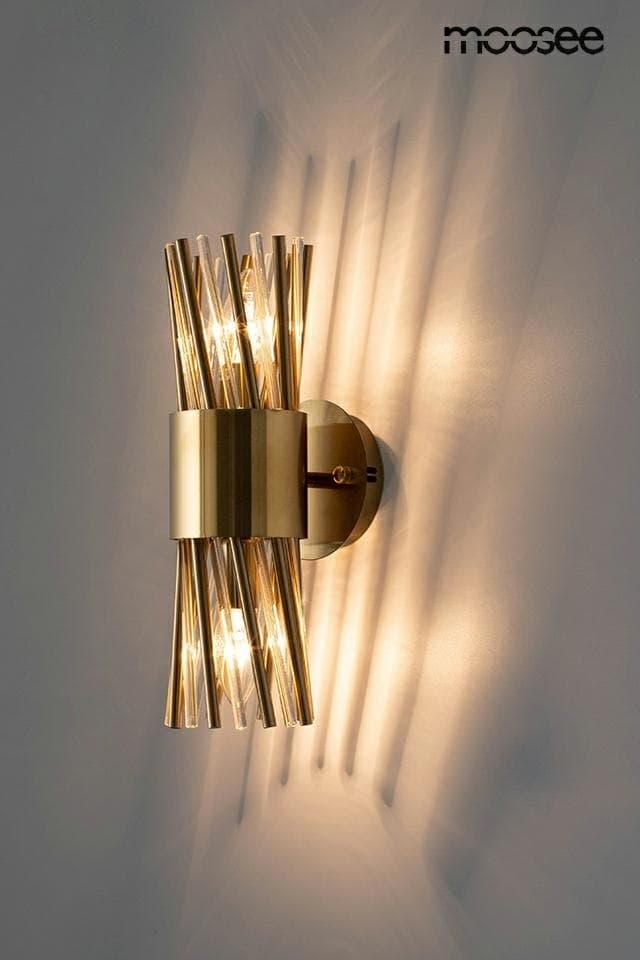 

MOOSEE lampa ścienna LORENZO złota