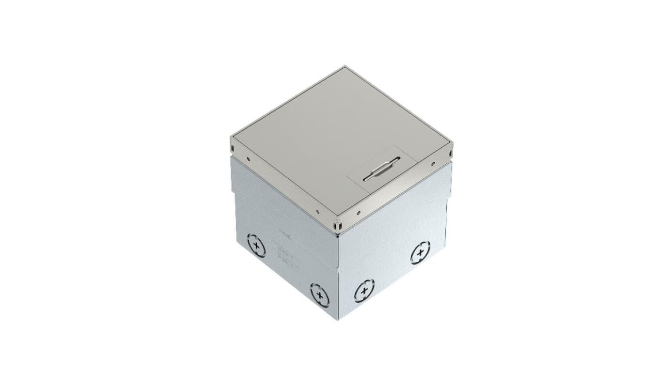 

Puszka podłogowa kompletna 2x gniazda M45 VDE NF 16A UDHOME2 GVN wypełniona pokrywa 7368332