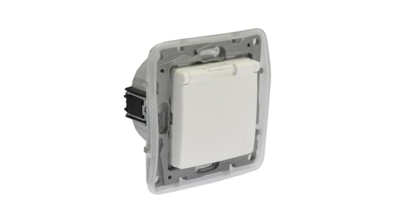 

Niloe Gniazdo hermetyczne IP44 z przesłonami kremowe 764637