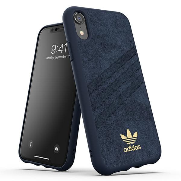 

Oryginalne Etui IPHONE XR Adidas OR Moulded Case ULTRASuede (34999) niebieskie, 34999) niebieski