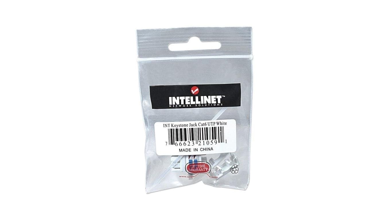 

MODUŁ KEYSTONE RJ45 UTP CAT6 BIAŁY