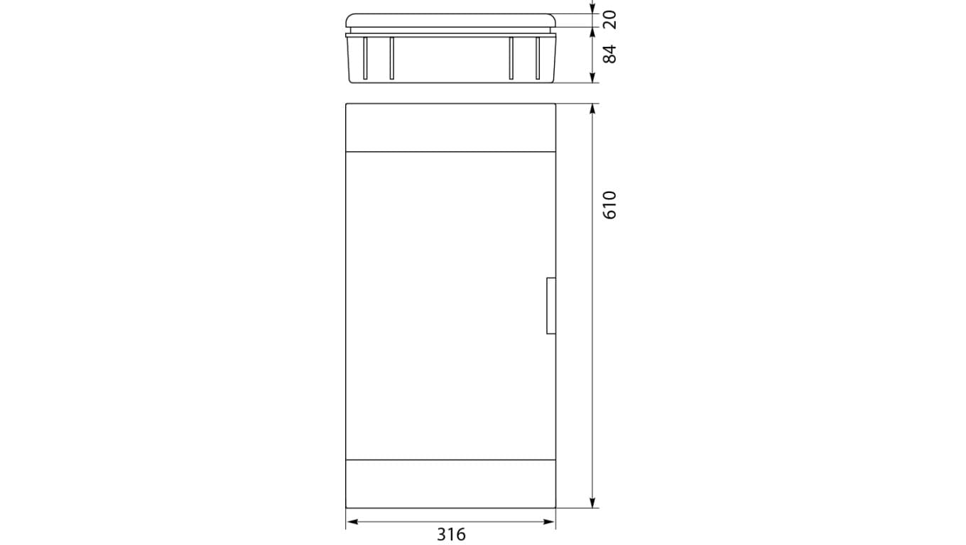 

Rozdzielnica modułowa SRp-36/BM biała multimedialna podtynkowa IP40 2.137
