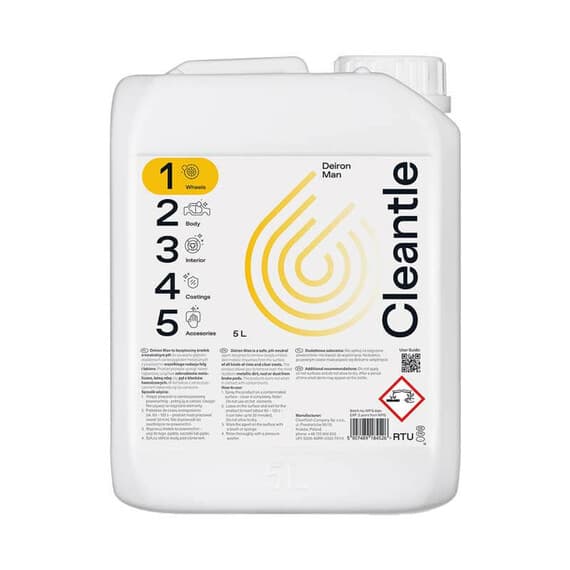 

Cleantle Deiron Man 25L - deironizer do czyszczenia felg