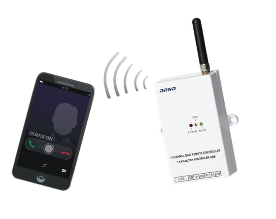 

Kontroler GSM do sterowania bramą, z wejściem USB