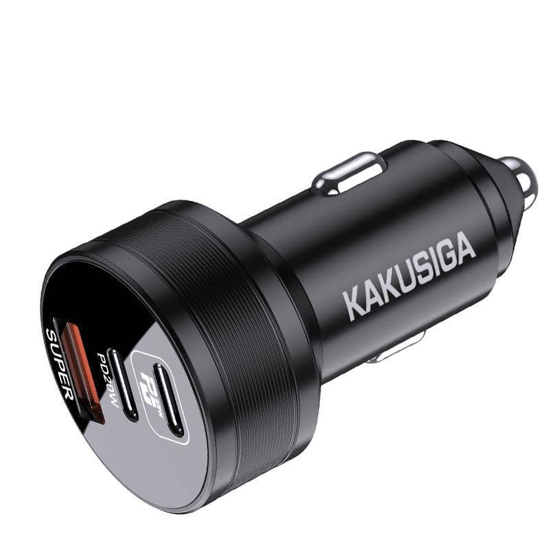 

Ładowarka Samochodowa 2x USB-C + USB PD53W + QC22.5W KAKUSIGA KSC-857 Tongtu czarna