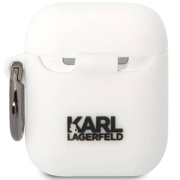 

Oryginalne Etui APPLE AIRPODS Karl Lagerfeld Silicone Karl & Choupette (KLACA2SILKCW) białe, Klaca2silkcw) biał