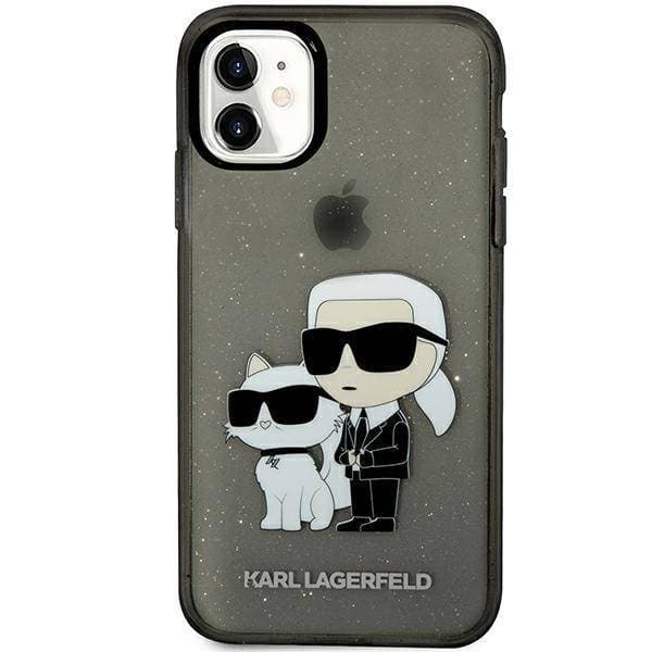 

Karl Lagerfeld KLHCN61HNKCTGK iPhone 11 / Xr 6,1" czarny/black hardcase Gliter Karl&Choupette