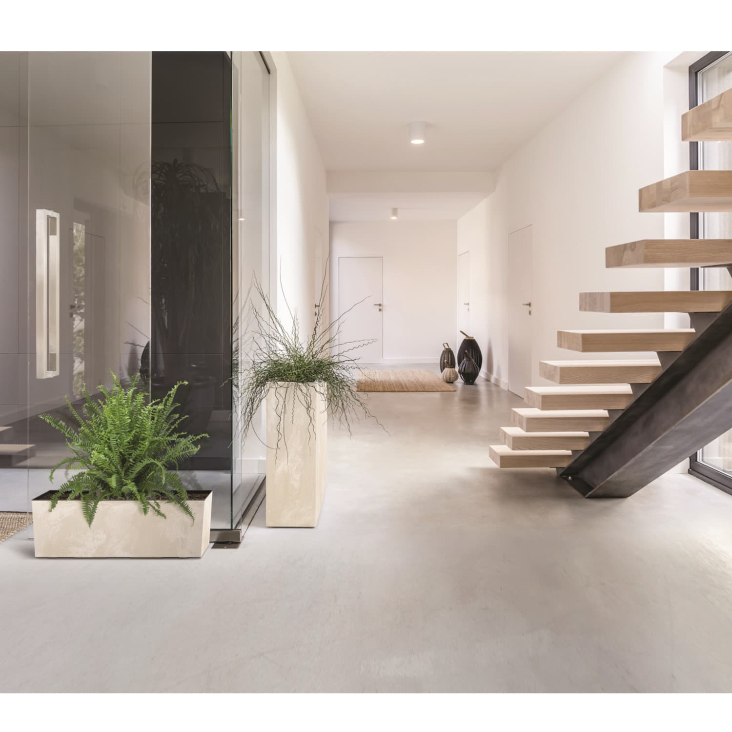 

Doniczka URBI CASE BETON EFFECT - antracytowy