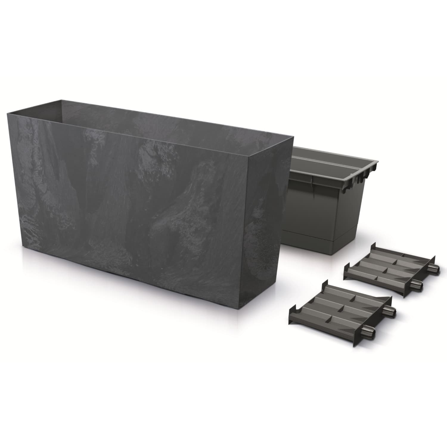 

Doniczka URBI CASE MIDDLE BETON EFFECT - antracytowy