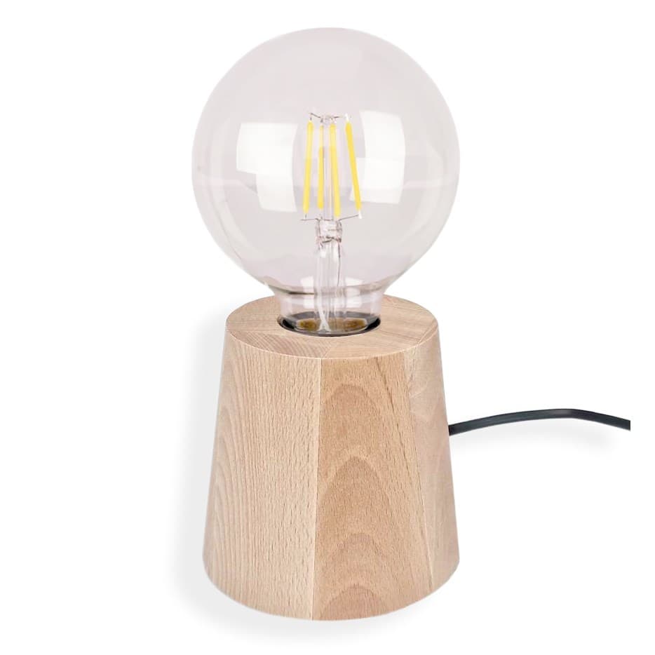 

Konus Lampa Stołowa 1xE27 Max.25W Buk Naturalny/Czarny