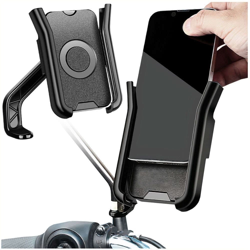 

Uchwyt motocyklowy Alogy Metal Motorcycle Holder do telefonu 5-7.2" na lusterko Czarny
