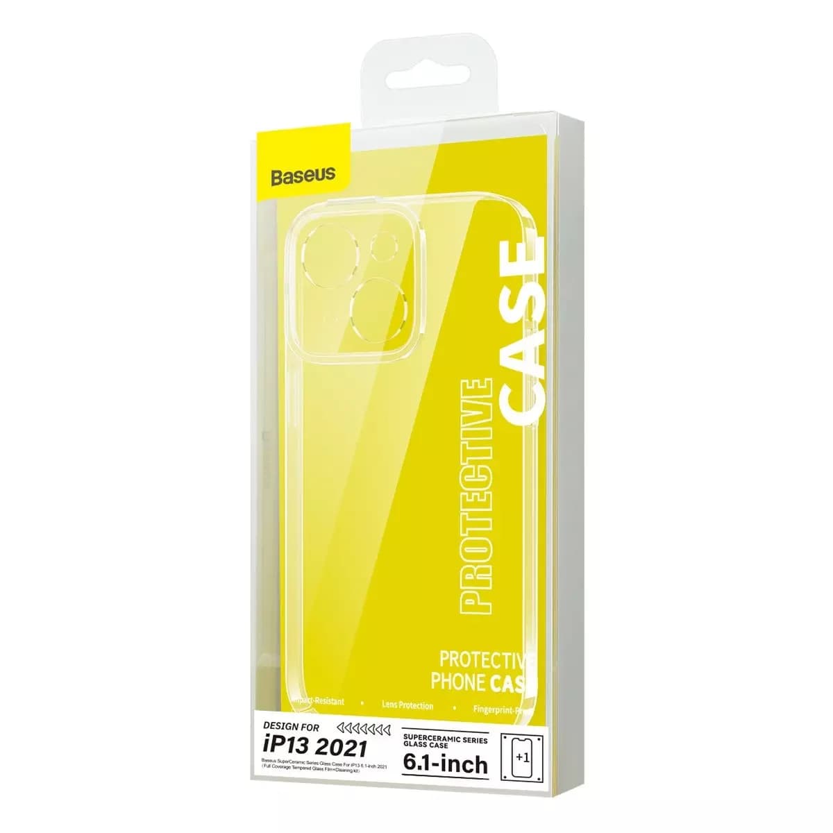 

Baseus SuperCeramic Series Glass Case etui szklane do iPhone 13 6.1" 2021 + zestaw czyszczący