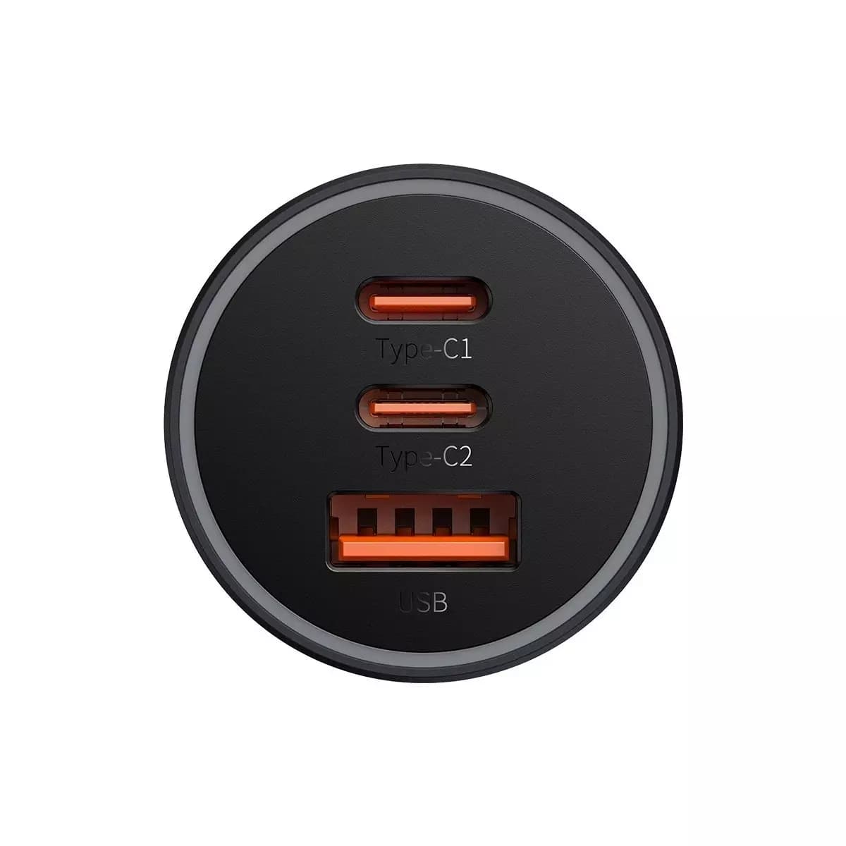 

Baseus Golden Contactor Pro ładowarka samochodowa USB-A + 2x USB-C 65W ciemnoszary (CGJP010013)