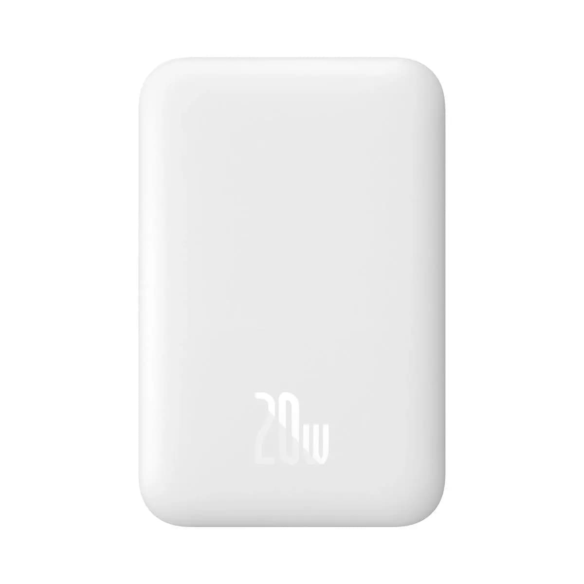 

Baseus powerbank magnetyczny 6000mAh 20W + kabel USB Typ C 60W 50cm biały (PPCX020002)