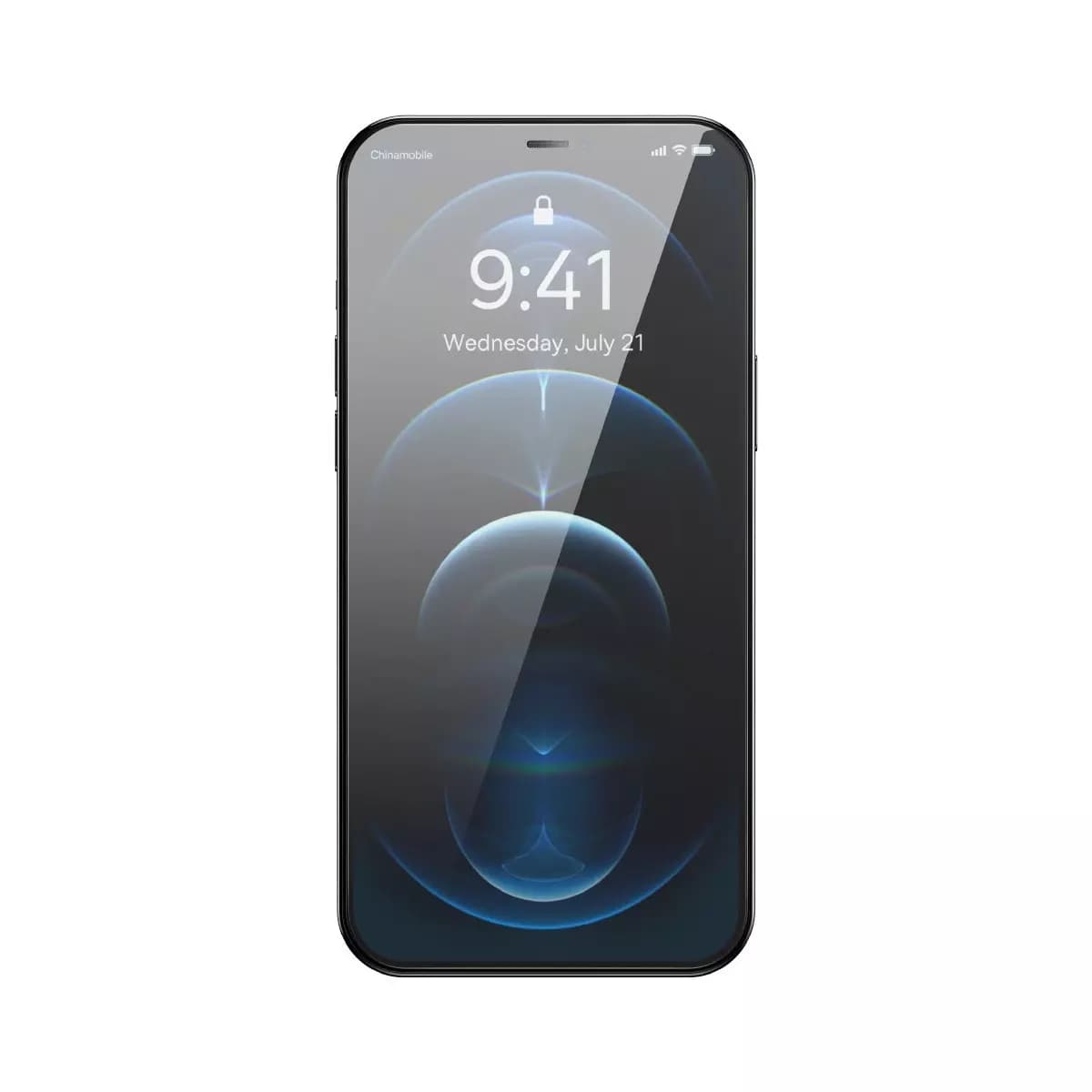

Baseus 2x szkło hartowane do iPhone 12 Pro / iPhone 12 z osłoną na głośnik + pozycjoner (SGBL060702) (case friendly)