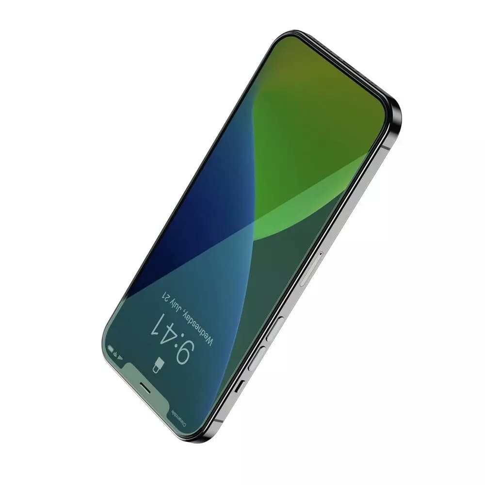 

Baseus 2x zielone szkło hartowane 0,15 mm z filtrem Anti Blue Light iPhone 12 Pro Max (SGAPIPH67N-LQ02)