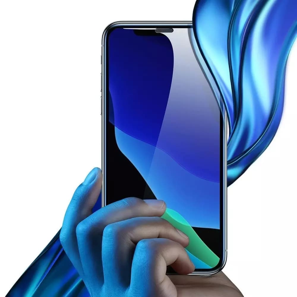 

Baseus 2x szkło na cały ekran z ramką Full Screen 0.3mm 9H iPhone 11 Pro / iPhone XS / iPhone X + pozycjoner czarny (SGAPIPH58-WD01)