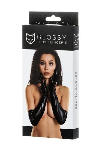 

Glossy gloves SELINA czarny (kolor czarny, rozmiar L)