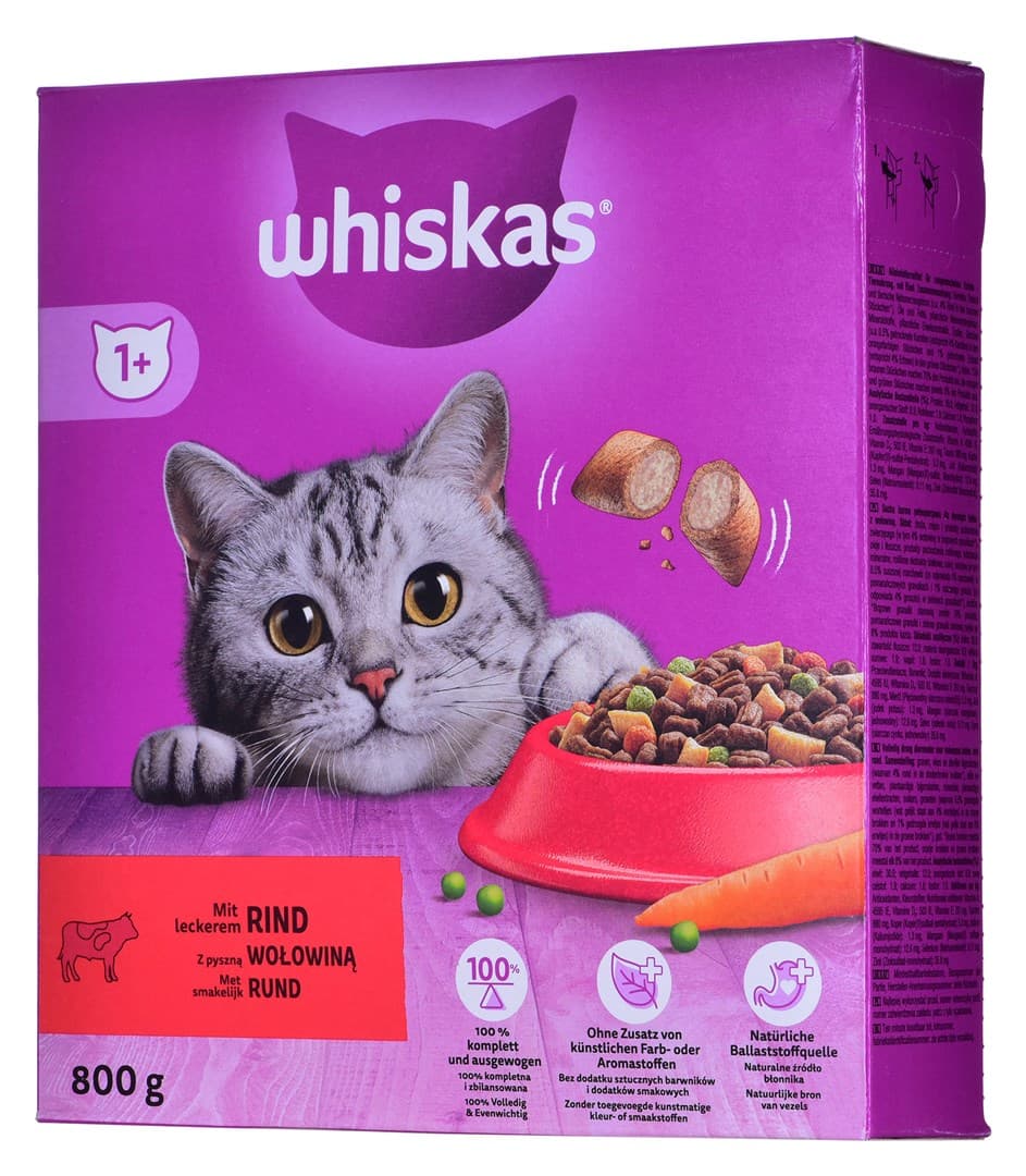 

Whiskas Sucha Wołowina 800g