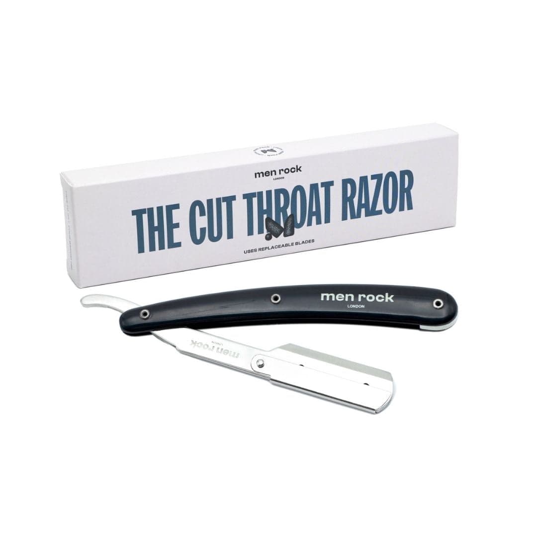 

MenRock The Cut Throat Shavette brzytwa do golenia dla mężczyzn + wymienne żyletki 5szt