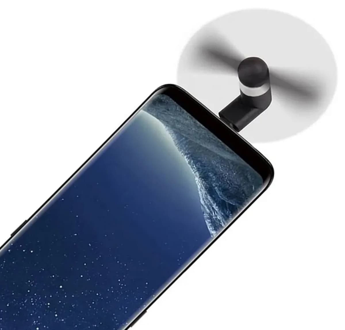 

AK35K Wiatrak telefonu usb-c black