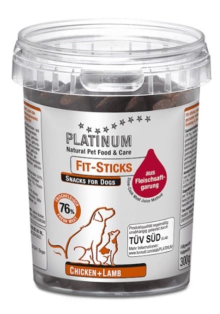 

Platinum Fit Sticks Chicken+Lamb 300g półwilgotne przysmaki