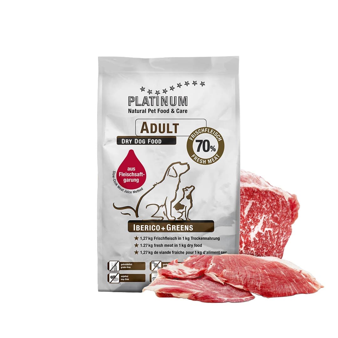 

Platinum Iberico Greens 1,5kg, karma sucha dla psów