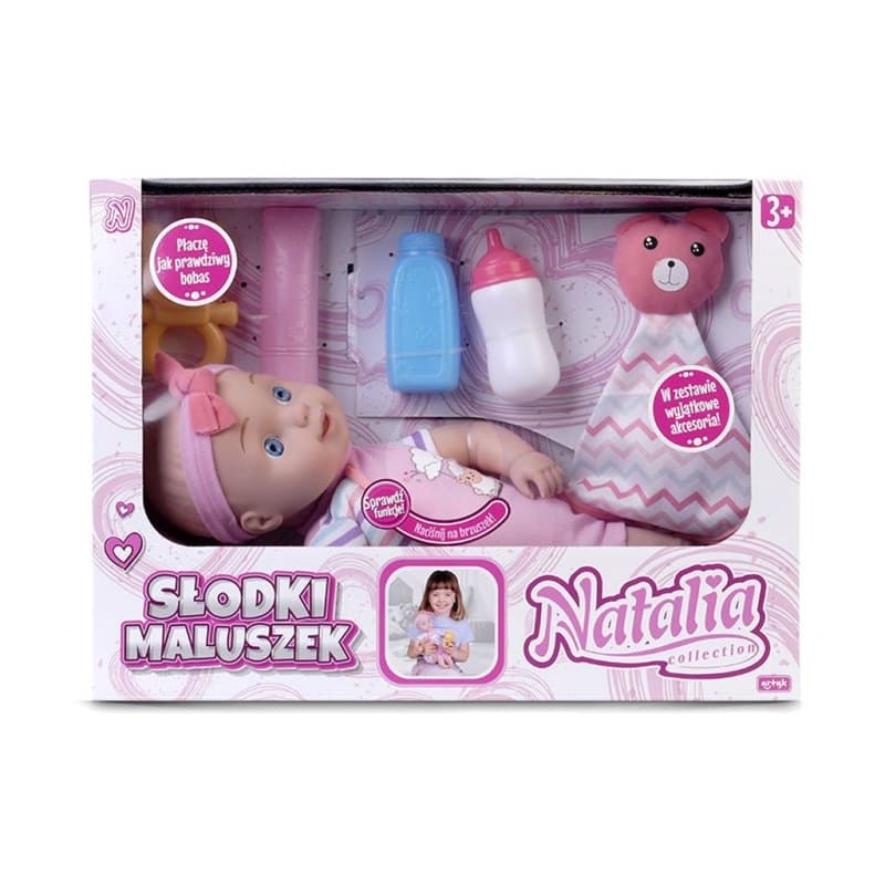 

Lalka nat.słodki maluszek 33cm